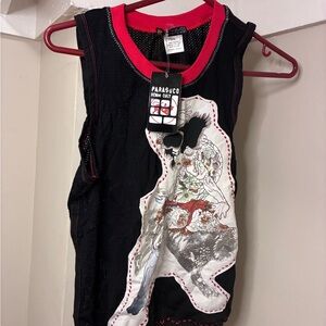 Parasuco Vintage Deadstock Embroidered Graphic Tank Top